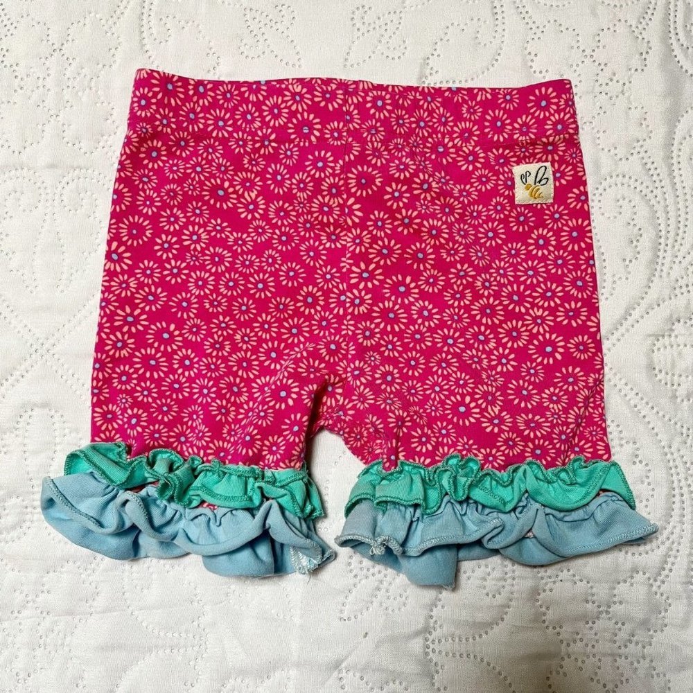 Wildflowers Patterned Ruffle Shorties Size 2 - Picture 2 of 4